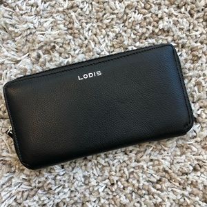Lodis Black Leather Wallet